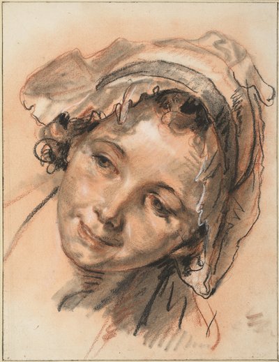 Kopf eines lächelnden Mädchens, ca. 1765 von Jean Baptiste Greuze